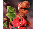 Kids DIY Puzzle Assembly Dinosaur Parent-child Disassembly Educational Toy Gift-Velociraptor#.