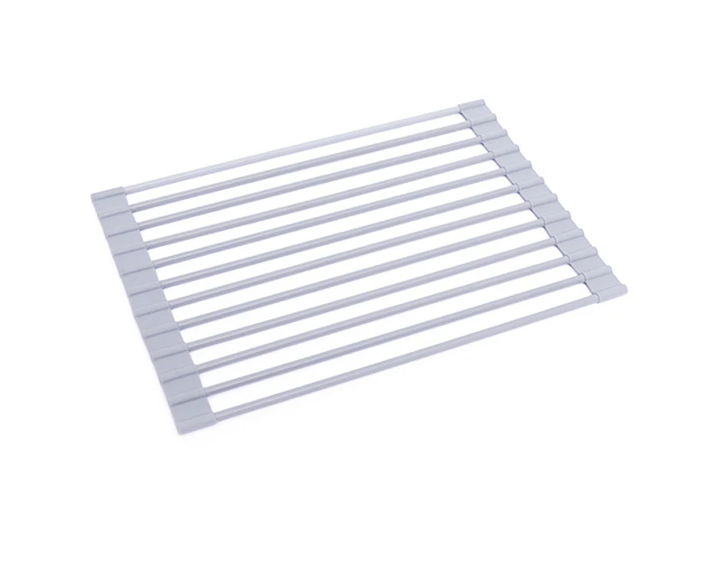 Roll Up Dish Drying Rack,Over The Sink Multipurpose Roll-Up Dish Racks, Dish Drainer Portable Foldable