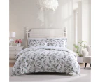 Laura Ashley Elderwood Single Bed Quilt Cover Set w/ Pillowcase Bedding Natural