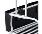 D.Line "Pinnacle" Aluminium 2 Tier Dish Rack Drying Drainer Board Tray Organiser