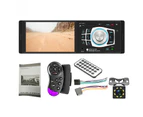 4012B 4.1 Inch Bluetooth-compatible Touch Screen 1 Din Car Radio Stereo FM USB MP5 Player-with 8-LED Rear Camera