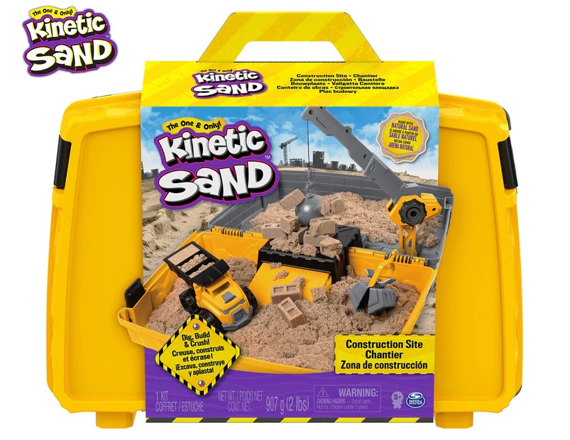 Kinetic Sand 3-Piece Construction Site Kit