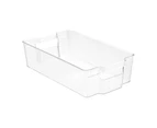 3x Boxsweden Crystal 37cm Stackable Basket Container Fridge/Pantry Organiser