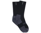 5 Pair Bonds Explorer Tough Work Bulk Black Crew Mens Work Thick Cotton Socks