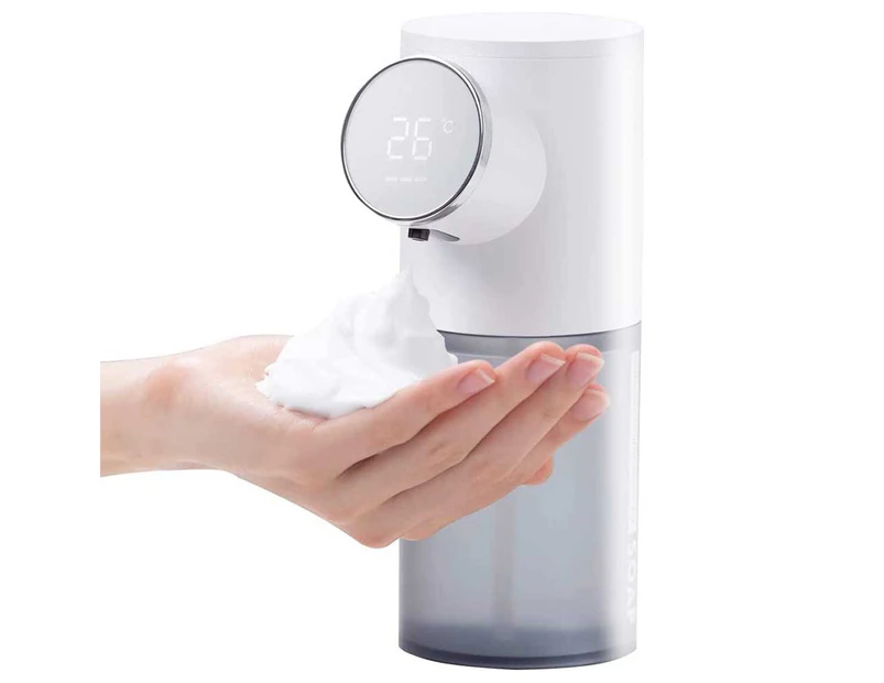 Soap Dispenser, Automatic Foaming Dispenser, 320ml Rechargeable and Touchless Hand Sanitizer Dispenser with Motion Sensor Waterproof - Grey White Color
