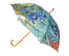 Clifton Women's Walking 103cm Wood Handle Windproof Umbrella Sun Shade Iris