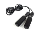 Adjustable Tangle-Free Skipping Jump Rope,Durable, and Easy to Adjust(Black) - Black