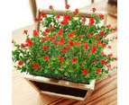 4 Pieces Artificial Plants,Artificial Fake Flower ,Red