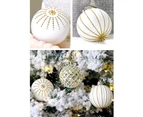 30 Pieces of Christmas Ball Ornaments 60mm Painted Shatterproof Christmas Tree Decorations $30 Pieces of Round Bucket Painted Christmas Balls