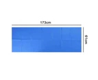 Foldable thick workout mat and yoga mat(Blue) - Blue