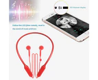 Bluetooth Headphones Neckband Wireless Earphones in-Ear Sports - Red