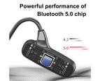 Open ear wireless bone conduction headphones with bluetooth 5.0 - Black