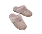 Australian Shepherd(R) UGG Slippers Double Face Sheepskin Unisex Waffle Scuff - Caramel