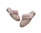 Australian Shepherd(R) UGG Slippers Double Face Sheepskin Unisex Waffle Scuff - Caramel