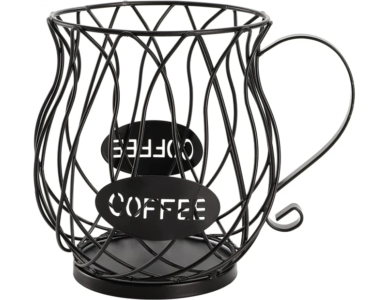 Coffee Pods Holder for Coffee Capsules Storage Rack, Organiser Stand,Black