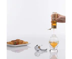 200ML Honey Dispenser No Drip Glass - Maple Syrup Dispenser Glass - Beautiful Honey Comb Shaped Honey Pot - Honey Jar with Stand