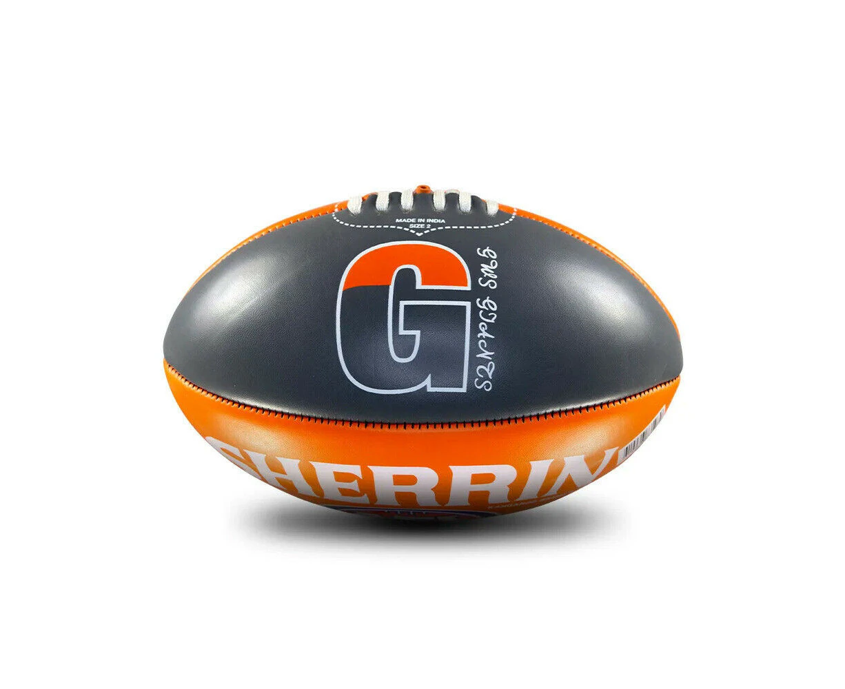 Sherrin AFL GWS Giants Logo Football - Size 2