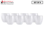 Set of 8 Maxwell & Williams 250mL Blend Double Wall Cups