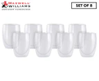 Set of 8 Maxwell & Williams 350mL Blend Double Wall Cups