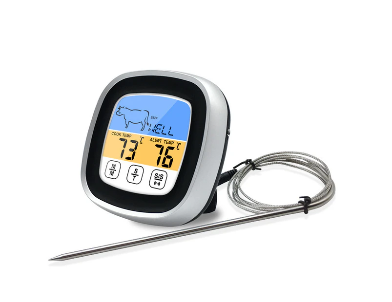 Digital Meat Thermometer for Cooking, 2022 Upgraded Touchscreen LCD Large Display Instant Read Food Thermometer