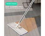 Mop Bucket Wet Dry Rinse Wash 360 Rotating Squeeze Flat Floor Cleaner with Pads
