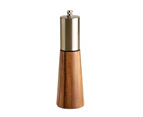Salt and pepper grinder set, stainless steel manual pepper grinder, adjustable thickness - Acacia wood pepper mill 55*55*173mm