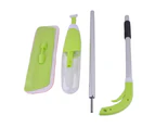 Household Water Spray Mop with Microfiber Pad Indoor Home Floor Cleaning Tool-Green - Green