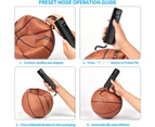 Electric Ball Pump,Smart Air Pump Portable Fast Ball Inflation with Pressure Gauge and LCD Display for Football Basketball