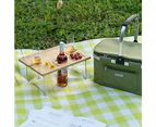 Foldable Waterproof Picnic Blanket for Outdoors with Luxury PU Leather Carrier, Large 3 Layered Picnic Rug Picnic Mat - Green