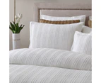 Private collection Winton White Duvet Doona Quilt Cover Set - King Size