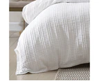 Private collection Winton White Duvet Doona Quilt Cover Set - King Size