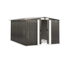 Livsip Garden Shed Outdoor Storage Sheds 2.57x2.05M Workshop Cabin Metal Base