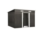 Livsip Garden Shed Outdoor Storage Sheds 2.38x1.31M Workshop Cabin Metal Base