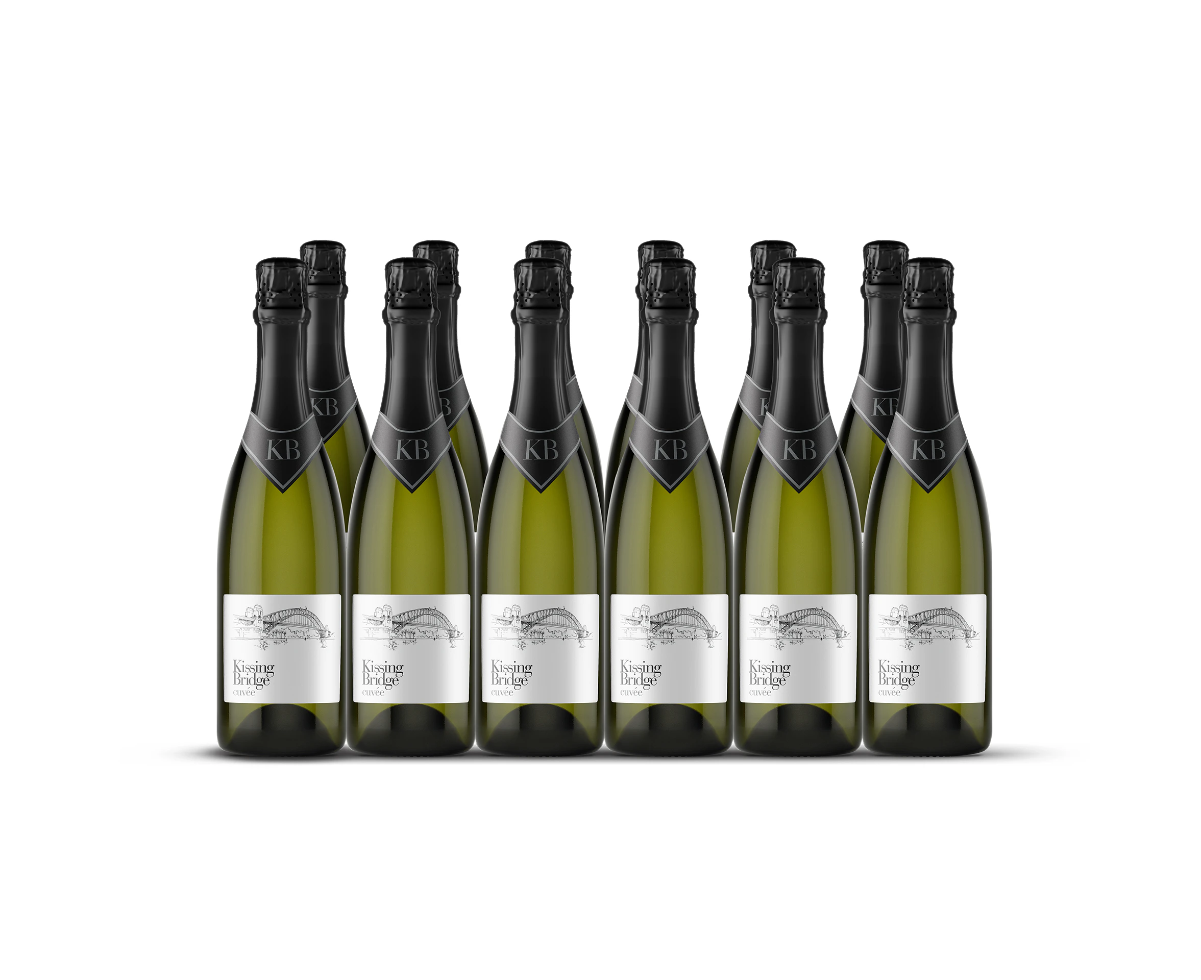 12 Bottles of NV Kissing Bridge Cuvee 750ML