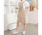 Vintage Cute Apron Dress Cross Back Pinafore Apron for Women with Pockets for Cooking Painting