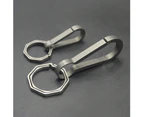 Universal Titanium Alloy Key Chain Car Auto Waist Belt Clip Buckles Accessories-Small