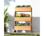 Green Fingers Garden Bed Elevated 69x39x106cm Wooden Planter Box Container Herb