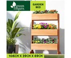 Green Fingers Garden Bed Elevated 69x39x106cm Wooden Planter Box Container Herb