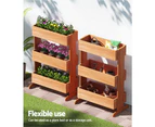 Green Fingers Garden Bed Elevated 69x39x106cm Wooden Planter Box Container Herb