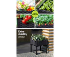 Green Fingers Garden Bed 40x40x23cm PP Planter Box Raised Container Growing Herb