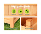 Green Fingers Garden Bed 90x30x33cm Wooden Planter Box Raised Container Growing