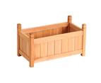 Green Fingers Garden Bed 60x30x33cm Wooden Planter Box Raised Container Growing