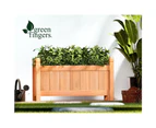 Green Fingers Garden Bed 60x30x33cm Wooden Planter Box Raised Container Growing