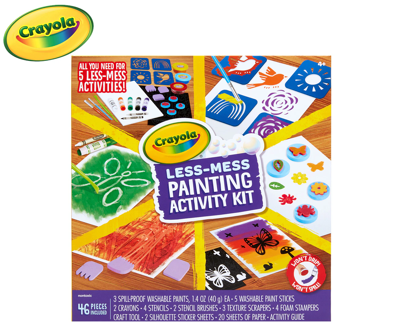 Crayola 18-Piece Crayon Rubbing Board Set