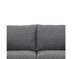 Denmark 2 Seater Fabric Sofa - Metal Grey
