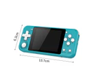 Q90 3.0 Inches Handheld Game Console Portable HiFi Sound 12 Simulators IPS LCD Screen Retro Arcade Game Player for Kids Blue