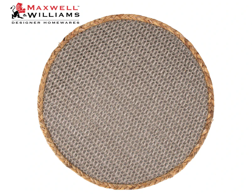 Maxwell & Williams 38cm Table Accents Round Placemat - Grey/Natural