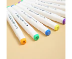 1 Set Marker Pen Alcohol Based Multifunctional Dual Head Drawing Colouring Art Marker School Supplies-A