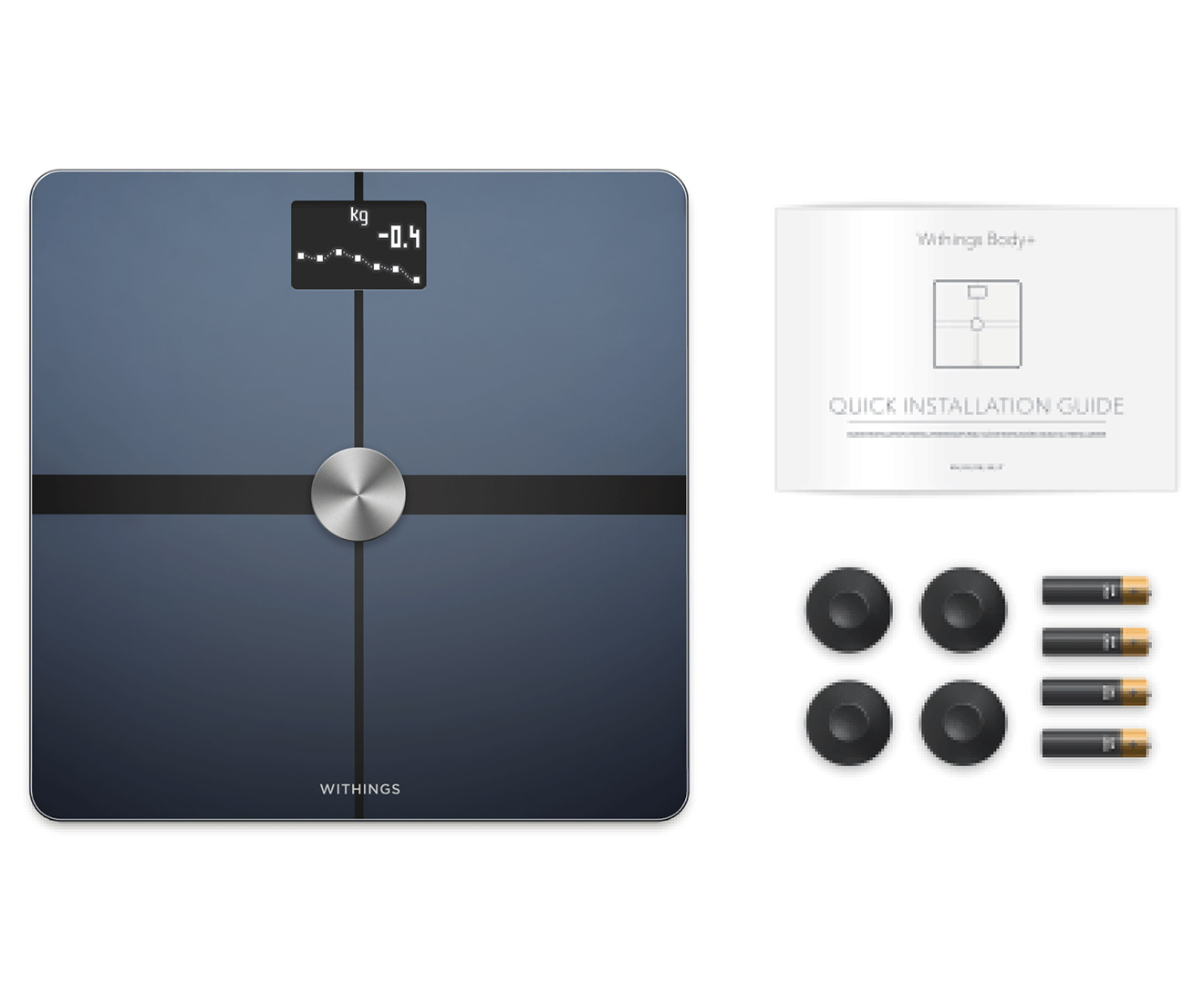 Withings Body+ Body Composition Wi-Fi Scale - Black WBS05-BLACK-N