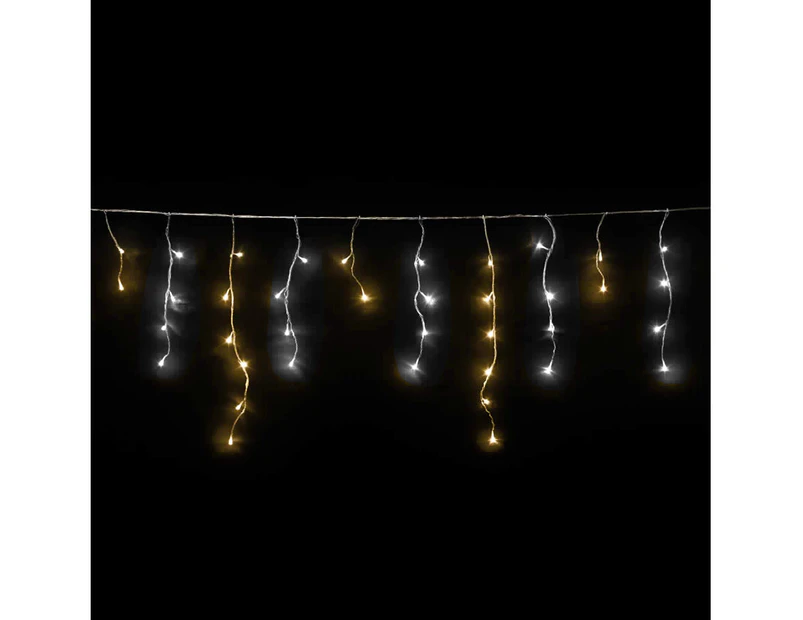 Icicle Lights 500 LED Christmas Events Decorations 8 Function Animations White and Warm